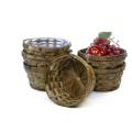 6  bamboo stain rnd bowl bo736 1s handles bowls trays