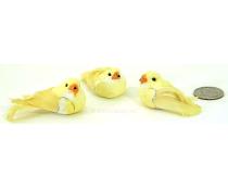 yellow finch jm12 12 wholesale craft items feathered mushroom birds 0