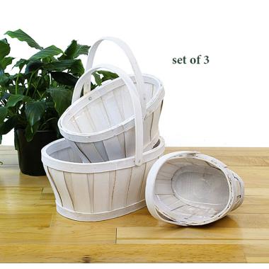 woodchip oval shop sd10 3w wholesale basket containers handled baskets medium