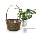 6  stained bamboo single shop so311 1s wholesale basket containers handled baskets