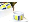 ceramic shop yel white blue stripe sn15 1 handled baskets small wholesale