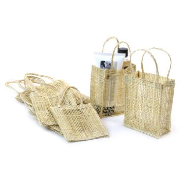 4x5 natural abacca tote bag pack 10 sa42 wholesale sinamay