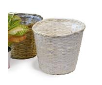 rattan pot cover 12  white pr12 1w wholesale basket containers