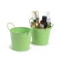 5  tin pot lime green by03 1lg wholesale metal containers pails