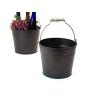 85  pail deep chocolate brown finish by09 1dkb wholesale metal containers pails