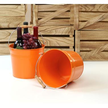 85  pail orange by09 1ore wholesale metal containers pails pots 9