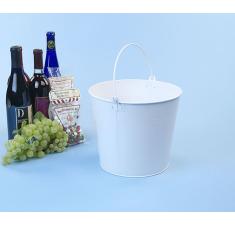 10  metal pail painted white by10 1w wholesale containers pails