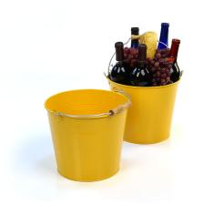10  pail goldenrod wood handle by11 1gy wholesale metal containers
