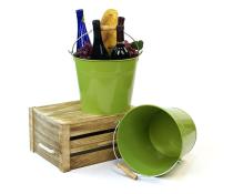 10  pail lime green wood handle by11 1lg wholesale metal