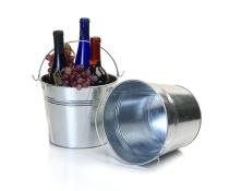 8 12  dia galvanized pail by28 1 wholesale metal containers pails pots