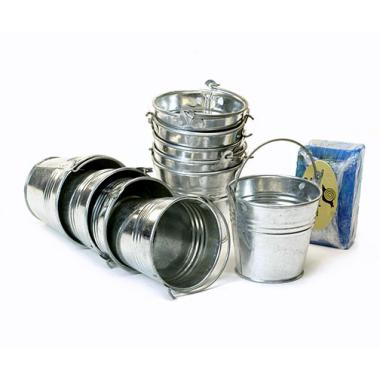 3 78  mini galvanized pail by40 1 wholesale metal containers pails pots
