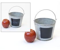 6  tin pail vintage chalk board by43 1vinch wholesale metal containers pails