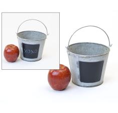6  tin pail vintage chalk board by43 1vinch wholesale metal containers pails
