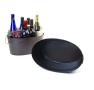 14  oval deep chocolate brown finish by68 1dkb wholesale metal containers