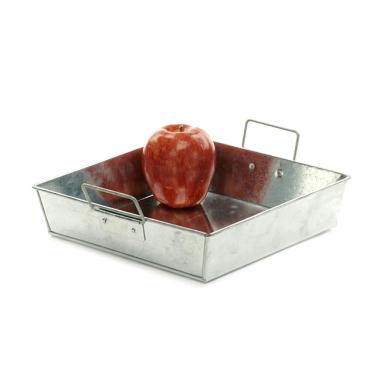 9  square galvanized tray ty39 1 handles bowls trays