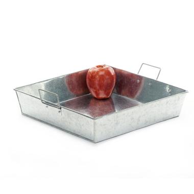 12  square galvanized tray ty42 1 wholesale metal containers rectangle