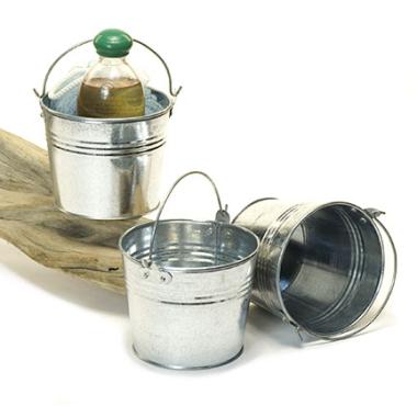 5  mini pail galvanized by41 1 wholesale metal containers pails pots 0