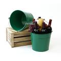 10  pail green wood handle by11 1gr wholesale metal containers