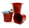 65  tin pot red by08 1r wholesale metal containers pails pots medium