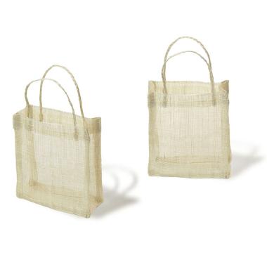 sinamay tote bag natural 5 x 6 sa75 10no wholesale packaging