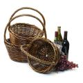 willow rd shop dark stained s3 sw432 3s wholesale basket containers handled