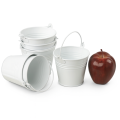 3 78  mini pail white by40 1w wholesale metal containers pails pots