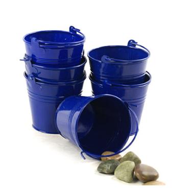 3 78  mini round pail royal blue by40 1rb wholesale metal