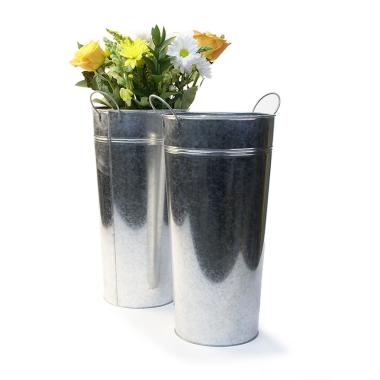 9x18  french bucket galvanized by889 1 wholesale metal containers market buckets
