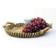 woodchipwillow round shallow tray wooden handles bw340 1