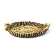 woodchipwillow round shallow tray wooden handles bw340 1