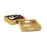 woodchip 12 sq slat tray med td86 1 handles bowls trays