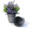 5  solid iron metal pot antique grey by74 1xgy wholesale containers