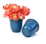 5  solid iron metal pot antique teal by74 1xtl wholesale containers