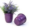 5  solid iron metal pot purple by74 1xpr wholesale containers pails