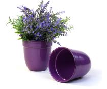 5  solid iron metal pot purple by74 1xpr wholesale containers pails