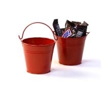 3 78  tin mini pail red by40 1r wholesale metal containers