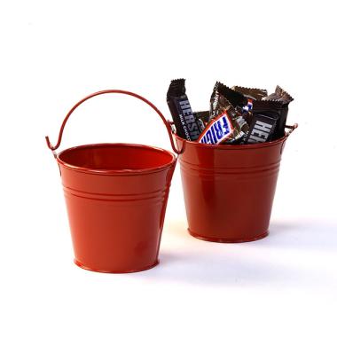 3 78  tin mini pail red by40 1r wholesale metal containers