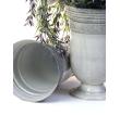 625  x 95h tall solid iron metal urn antique sand by71 1xwh