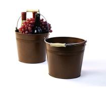 85  pail antique brown finish by09 1br wholesale metal containers pails pots