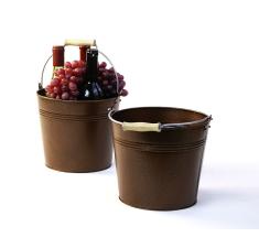 85  pail antique brown finish by09 1br wholesale metal containers pails pots