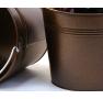 85  pail antique brown finish by09 1br wholesale metal containers pails pots