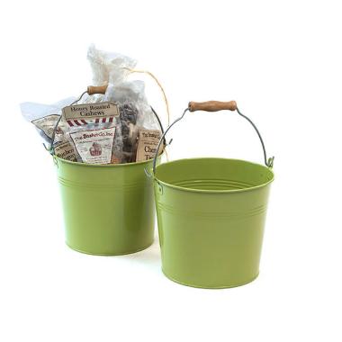 85  metal pail lime green distressed zby09 1lg wholesale containers