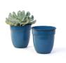 5  solid iron metal pot antique teal by74 1xtl wholesale containers