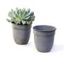 5  solid iron metal pot antique grey by74 1xgy wholesale containers