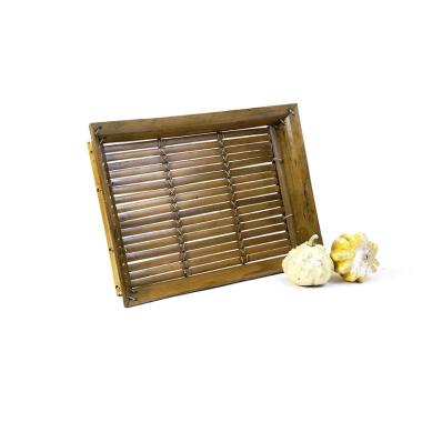 bamboo slat tray rectangle to315 1brn handles bowls trays