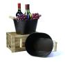 10  hammered tub wood handle by27 1 wholesale metal containers oval
