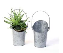 metal wall pail acid wash galvanized by54 1aw wholesale containers french