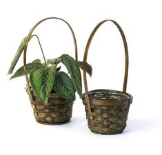 5  bamboo utility shop stained so575 1s wholesale basket containers handled baskets