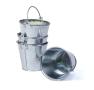 3 78  mini galvanized pail ridges by40 1no wholesale metal containers