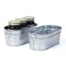8  oval small tub galvanized by877 1 wholesale metal containers tubs